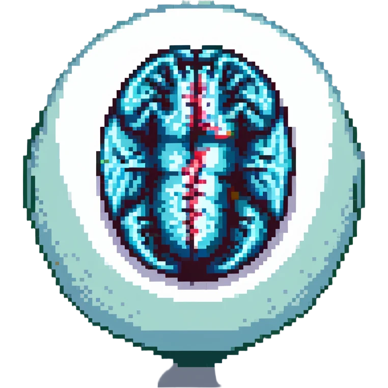 MRI embryo digital fetal small shape in otherworldly bubble emoji
