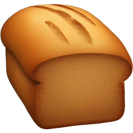 black colored bread emoji
