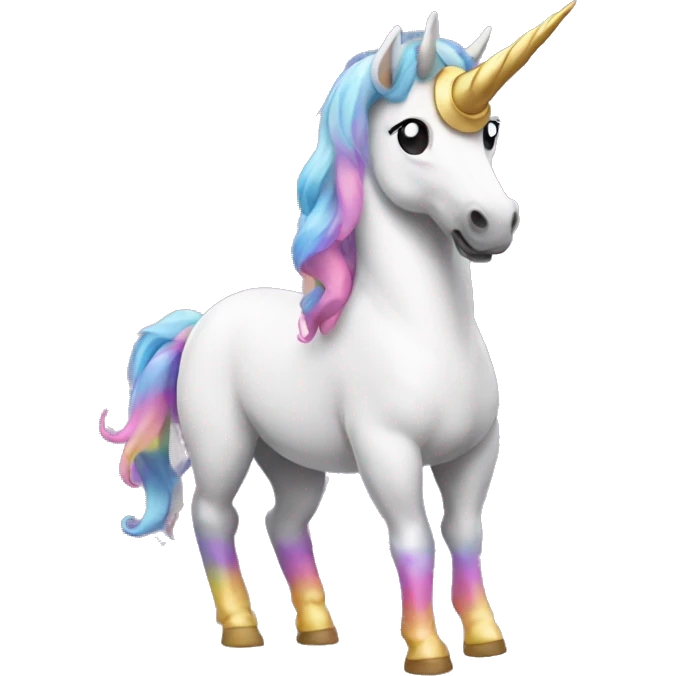 a unicorn wearing a bikini emoji