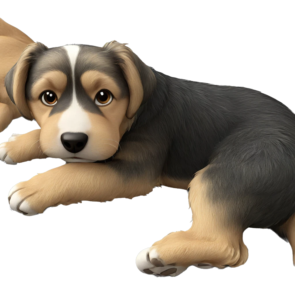 realistic dog in focus emoji