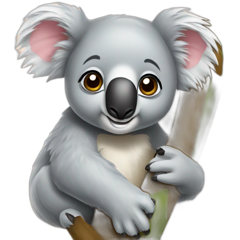 Koala avec tic et tac emoji
