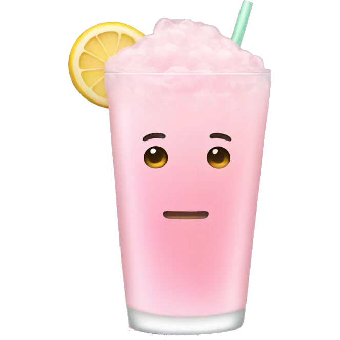 light pink drink emoji