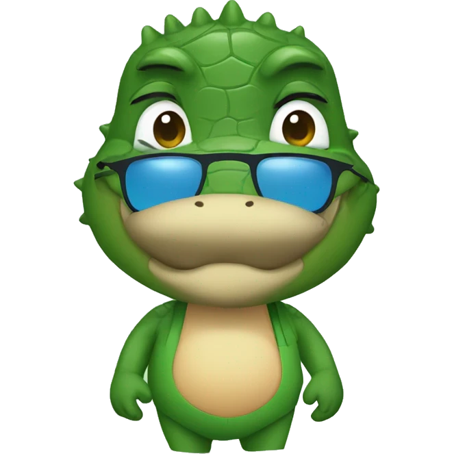 Gator in swimsuit  emoji