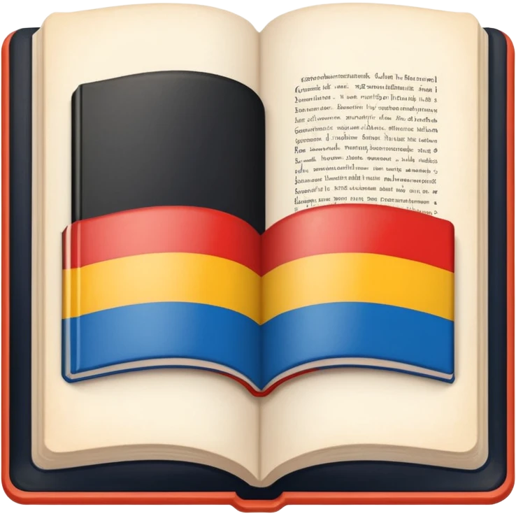 a school textbook with a fragment of Germany on the cover emoji