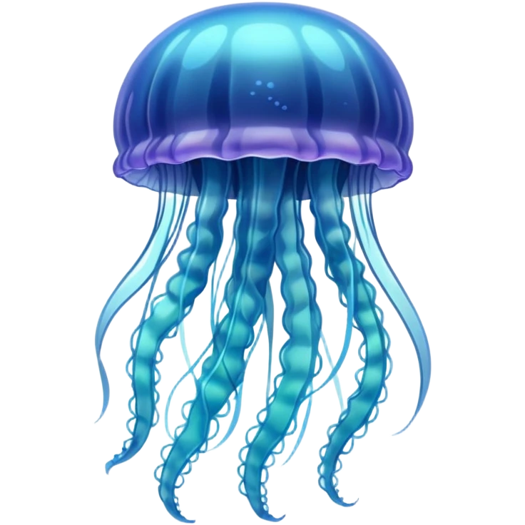 jellyfish with unique design and color emoji