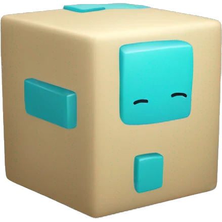 cyan cube emoji
