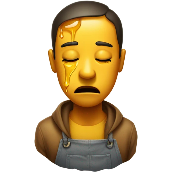 😩 with honey coming out his mouth emoji