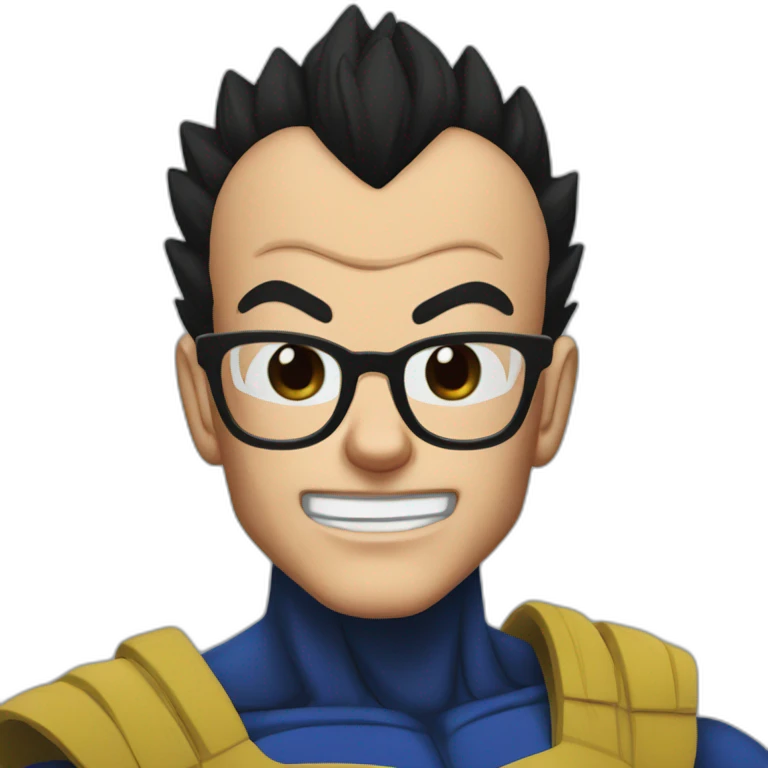 vegeta with glasses emoji