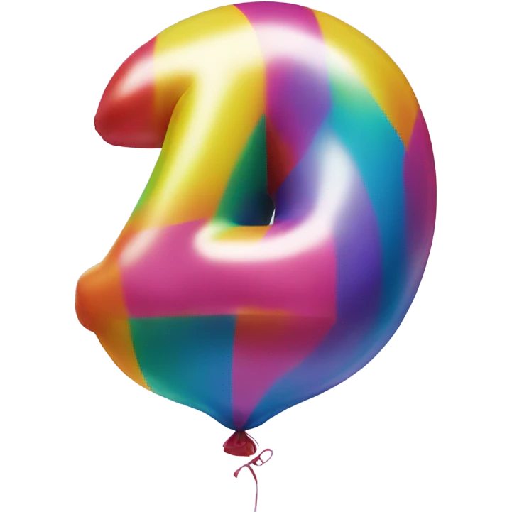 Number 7 as a balloon emoji