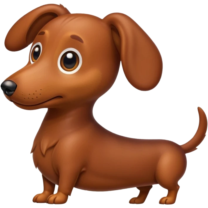 Weiner dog emoji