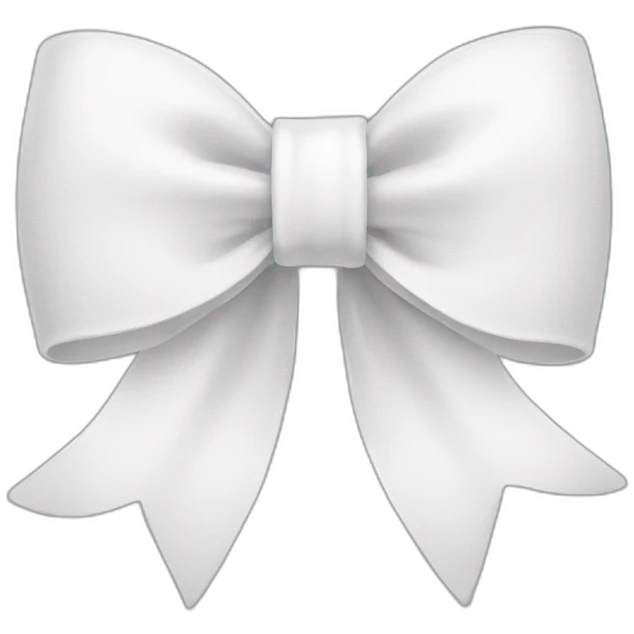 White bow emoji