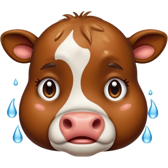 cow crying emoji