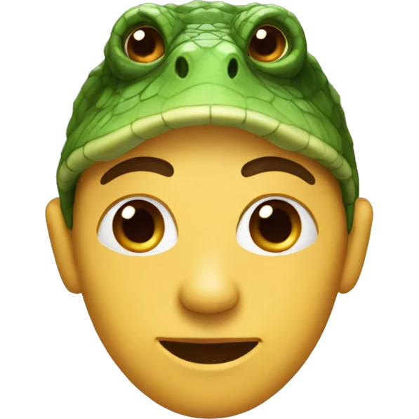 person associated with a reptile emoji