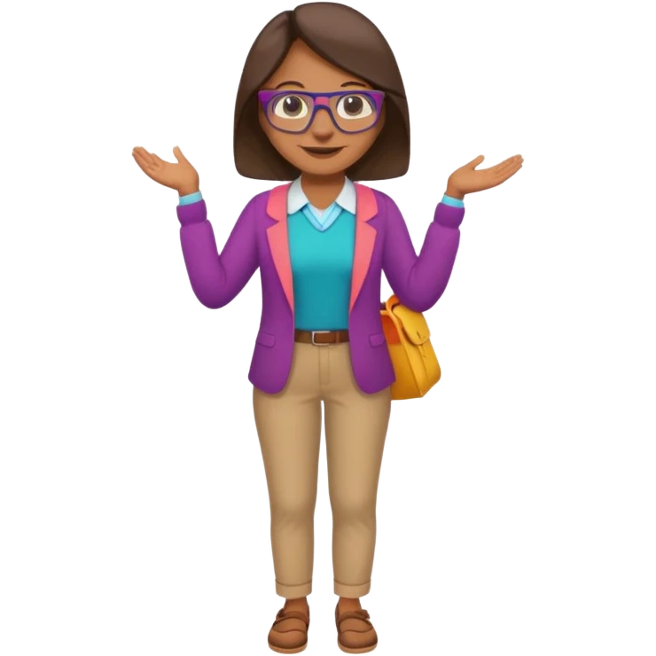 kinder teacher full body emoji