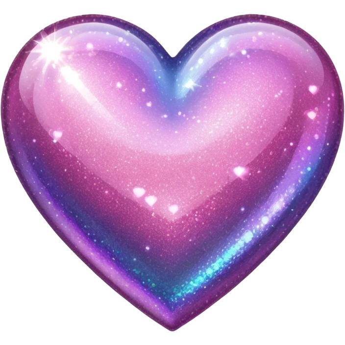 Glitter heart. emoji