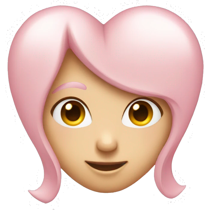 light pink heart emoji