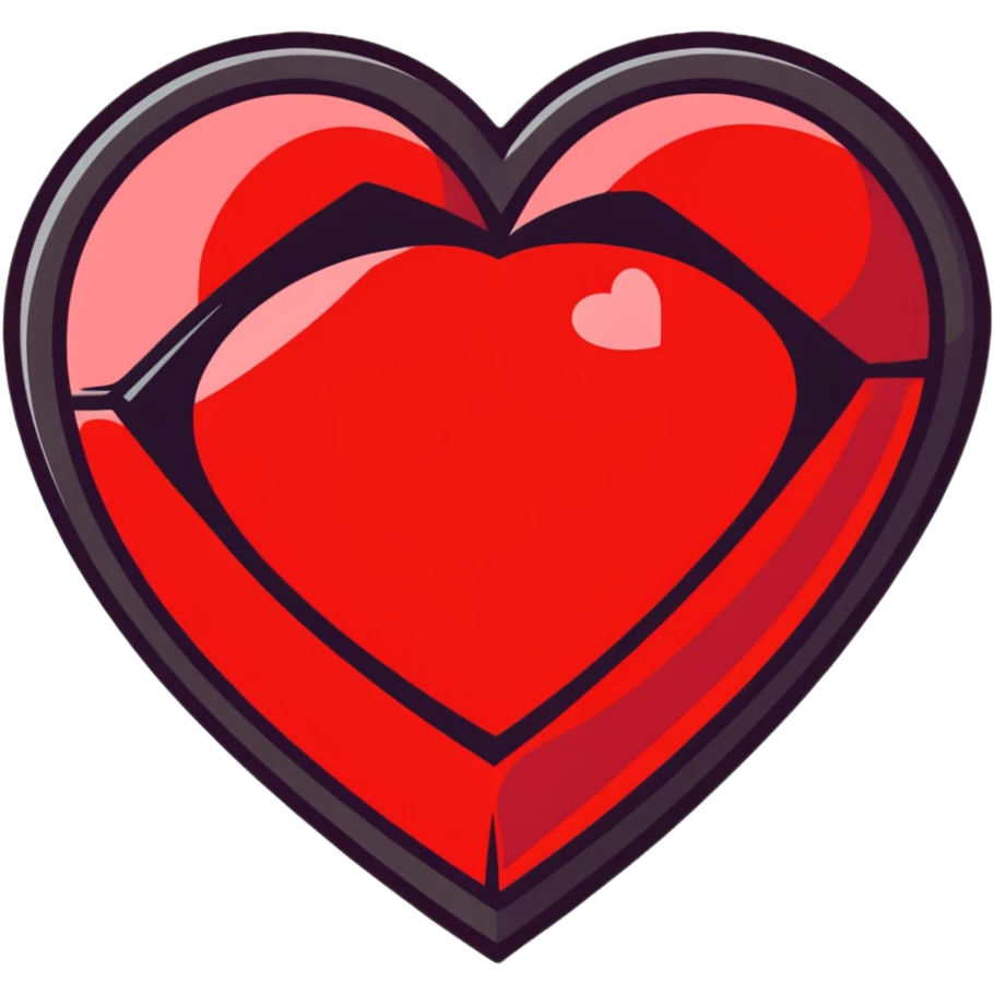 red diamond heart emoji