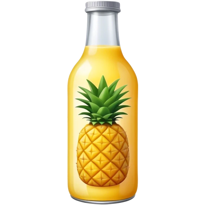 Pineapple juice bottle emoji