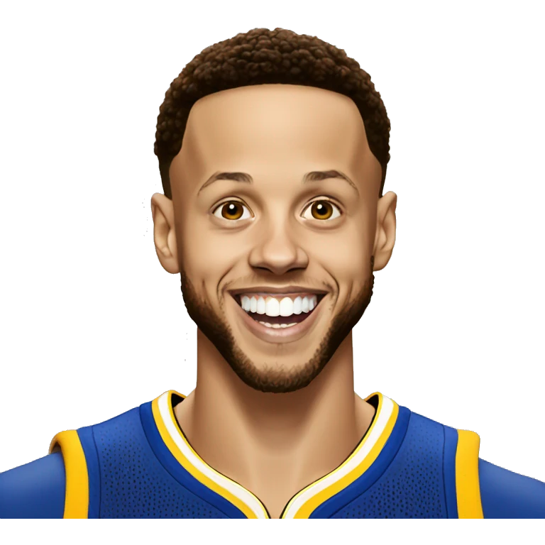 stephen curry smiling with grillz emoji