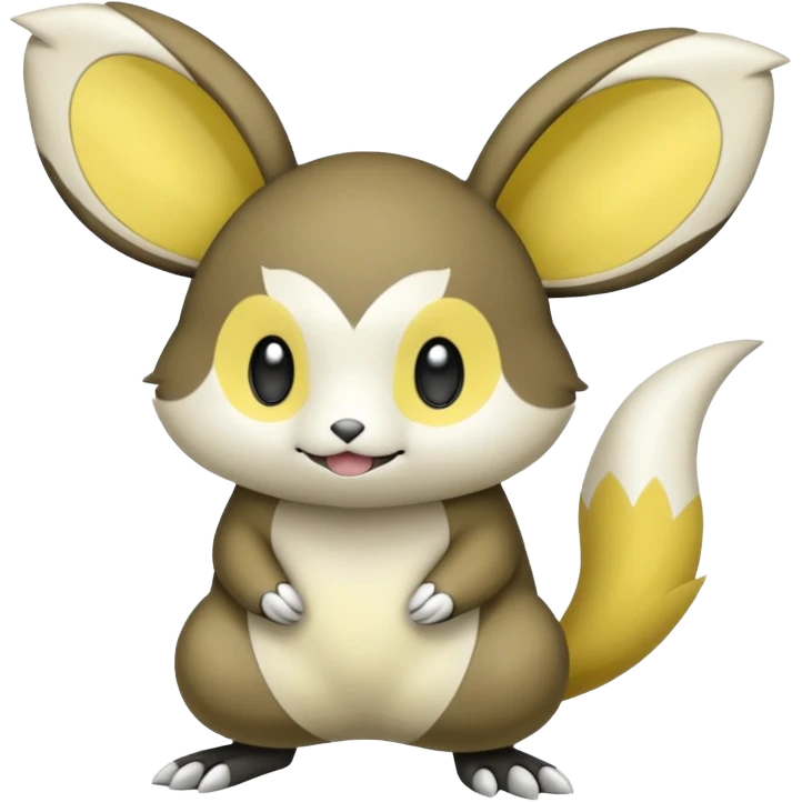 Patrat-Emolga-Pachirisu-Cacomistl-Fakemon-hybrid-creature (full body) emoji