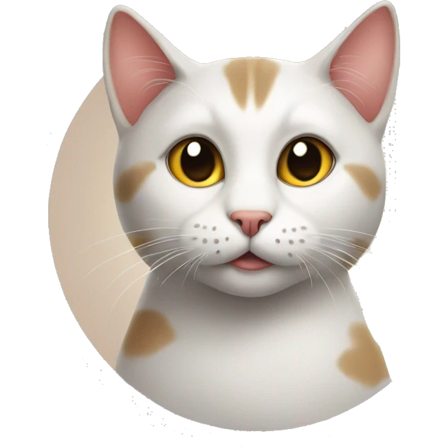 cat with love circle emoji