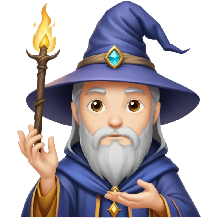 Wizard casting spells emoji