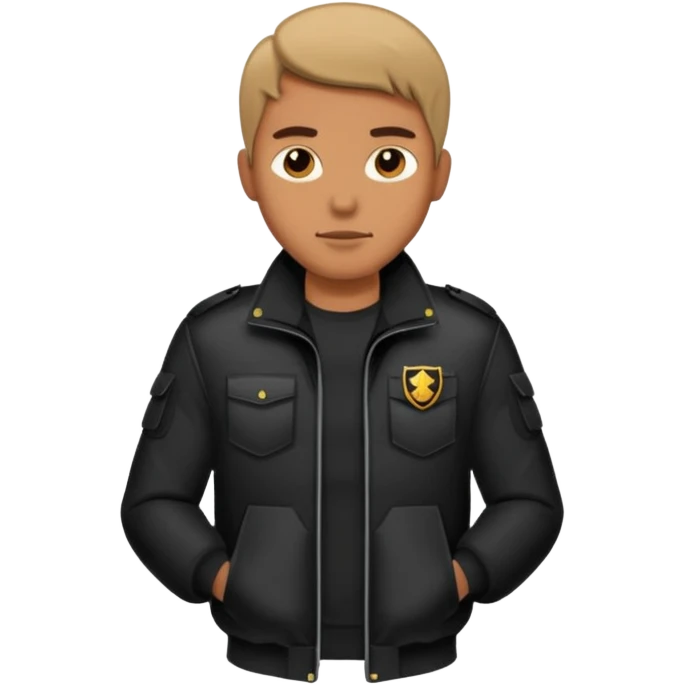 man wearing bullet proof jocket emoji
