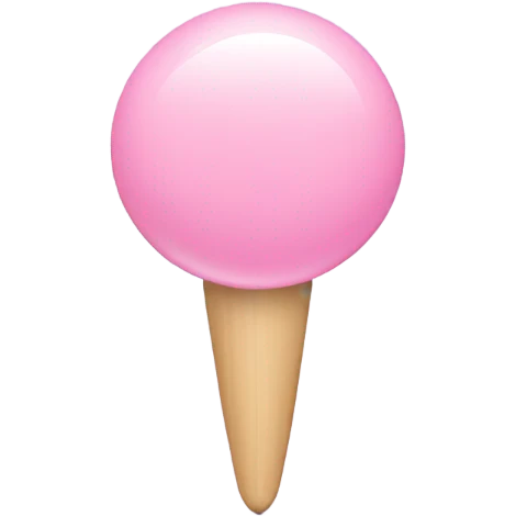 Pastel pink pushpin emoji