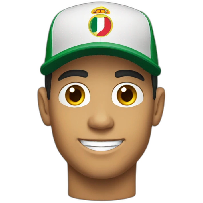 Cristiano with cap emoji