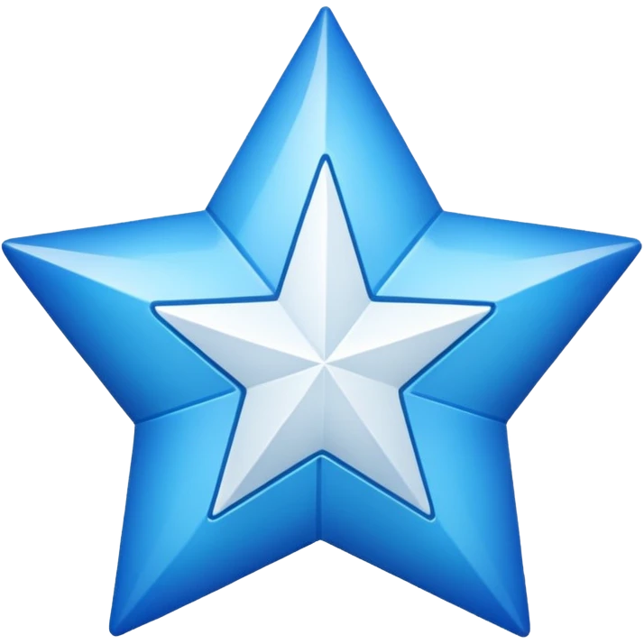 11 corner blue star with white tick on it emoji
