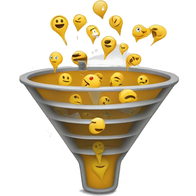 marketing sales funnel emoji