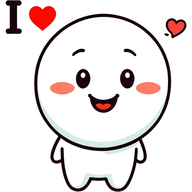 I love you funny emoji