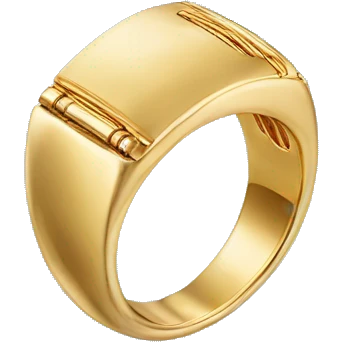 cartier gold ring emoji