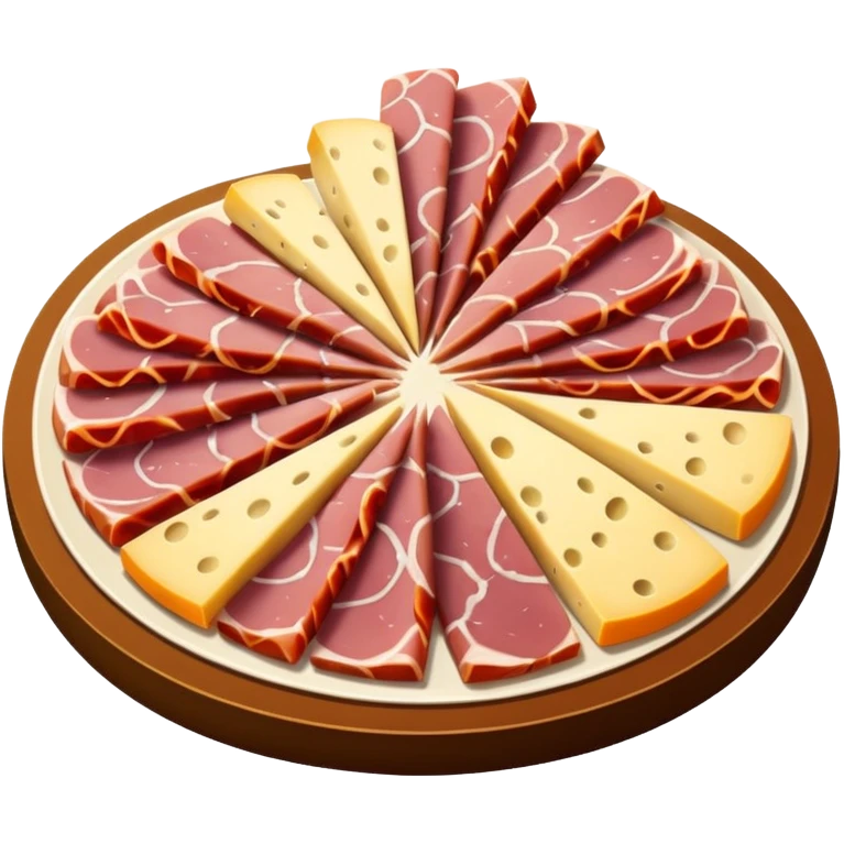 cold cuts (ham & cheese on a platter) emoji