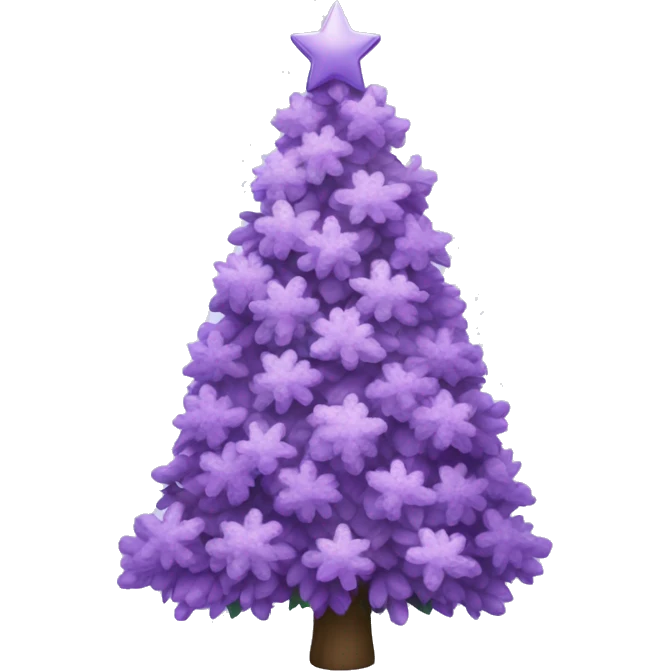 Lilac Christmas tree emoji