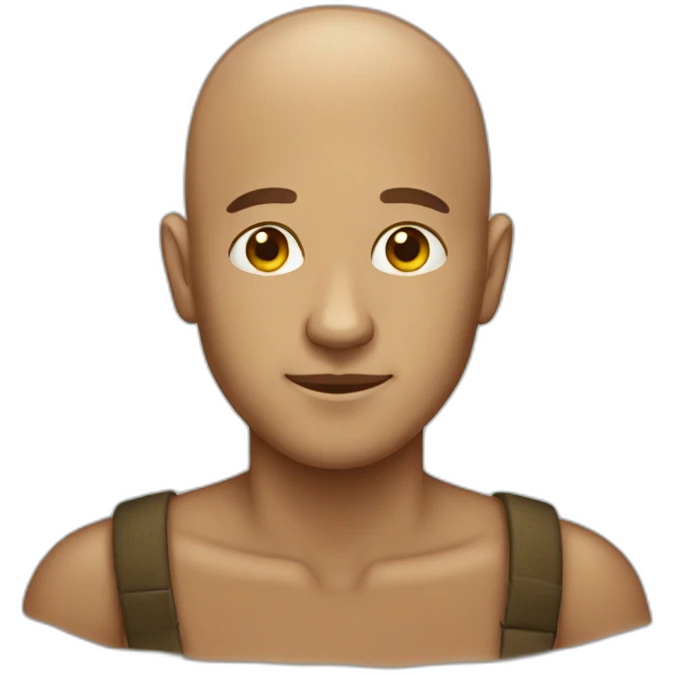 deer man shaved head emoji