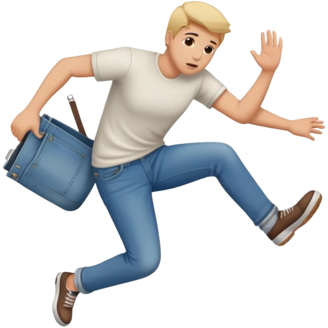 Person slipping and falling emoji
