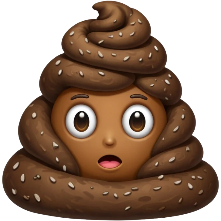 poop with a lot of stinky aura  emoji