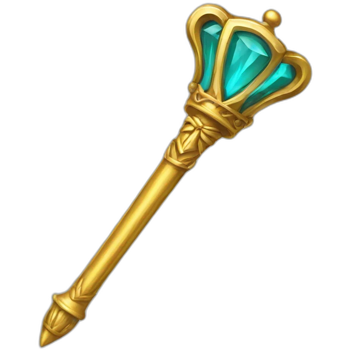 scepter with a u on top emoji