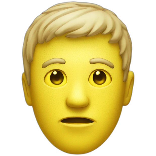 yellow face triggered with laser eyes emoji