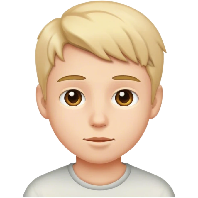 realistic portrait of a boy emoji