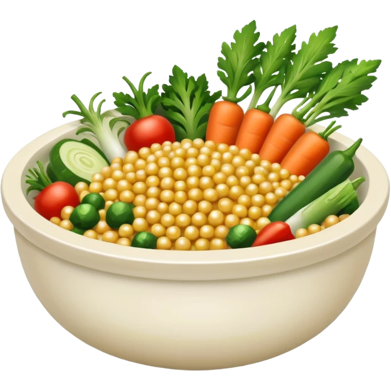Pearl couscous bowl emoji
