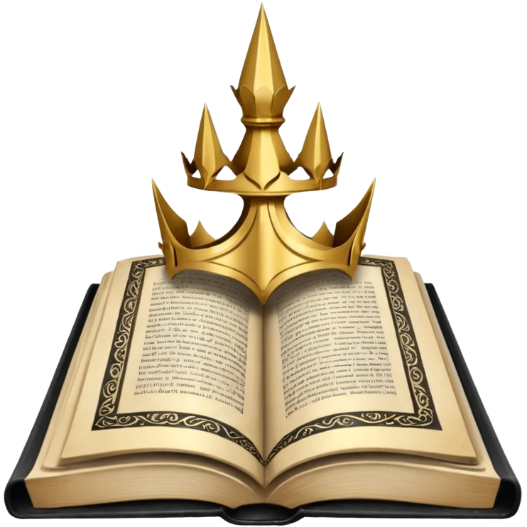 Book magic black and white emoji