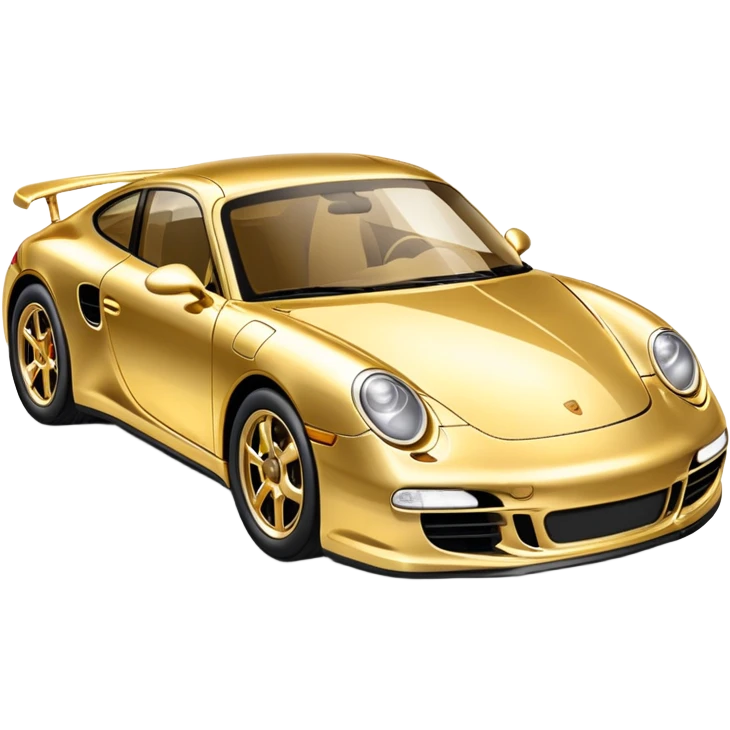 Gold Porsche  emoji