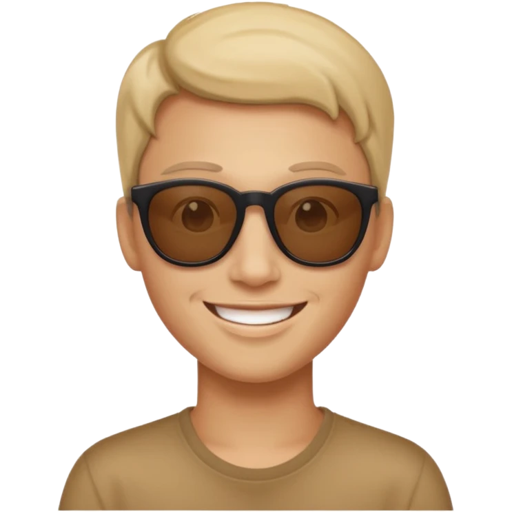 Sunglasses lowered on face emoji
