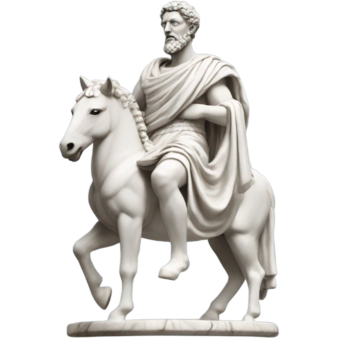 marble statue of Marcus Aurelius emoji