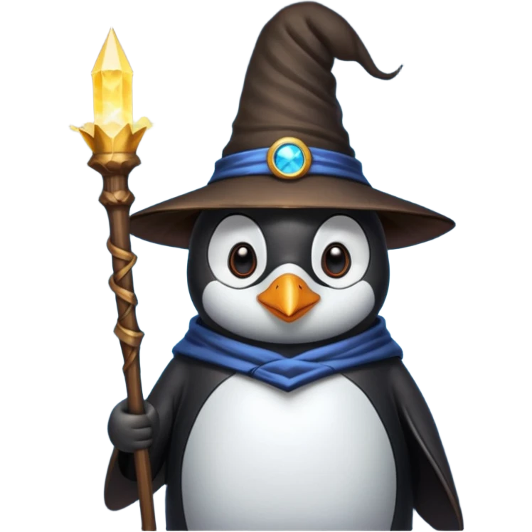 Penguin Wizard emoji