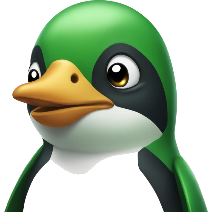 green pinguin emoji