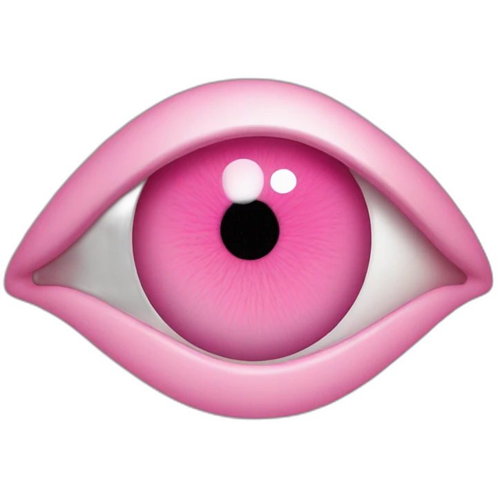 Pink eye emoji