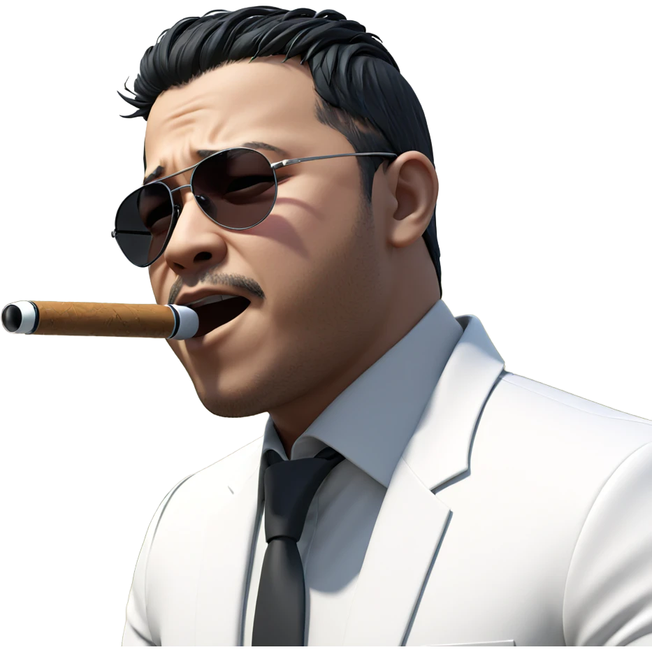 mysterious man in sunglasses emoji